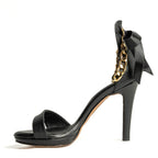 Yara Chain - Black Vegan Leather - Street Sole