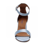 Zoe Block - Light Blue Satin - Street Sole
