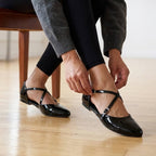 Bryce - Black Vegan Patent - Street Sole