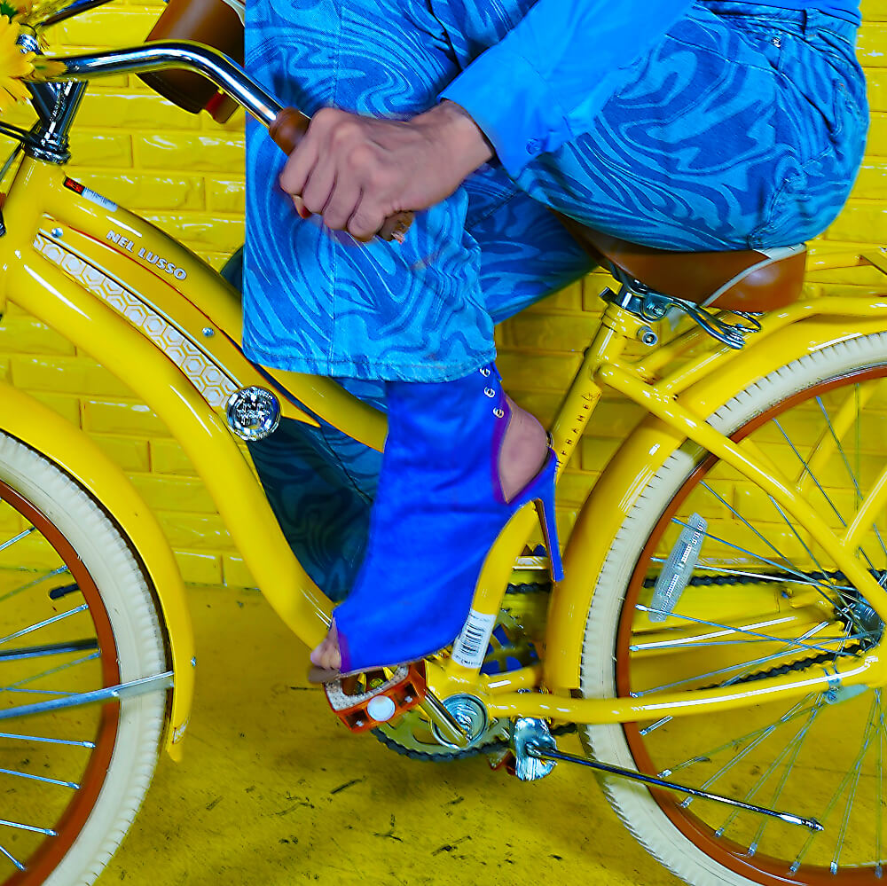 Champion - Daim végan bleu - Semelle Street