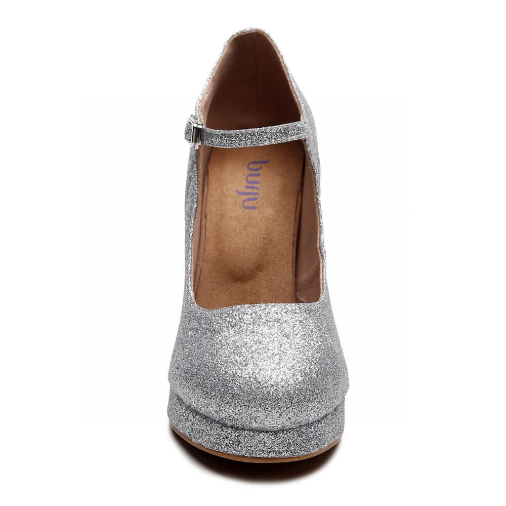 Claudia - Silver Glitter - Street Sole