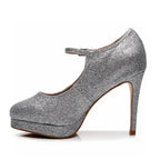 Claudia - Silver Glitter - Street Sole