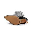 Courtneyy - Black Vegan Patent - Street Sole - Thigh Variant Two