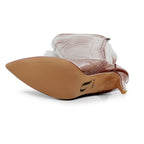 Courtneyy - Brown Vegan Patent - Street Sole - Thigh Variant Six