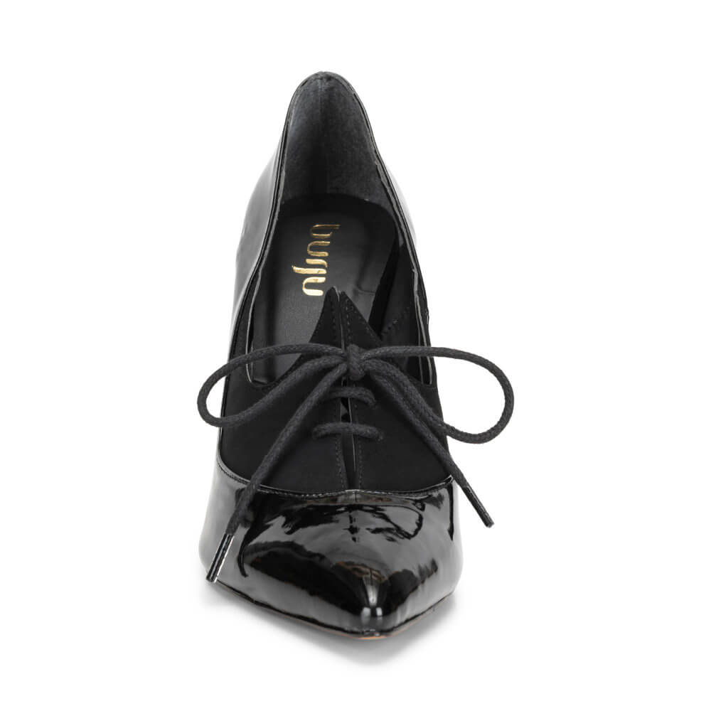 Dafne - Black Vegan Leather - Street Sole
