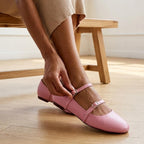 Gale - Light Pink Vegan Leather - Street Sole