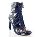 Geo - Black Vegan Leather - Street Sole