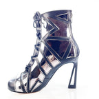 Geo - Black Vegan Leather - Street Sole