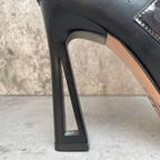 Geo - Black Vegan Leather - Street Sole