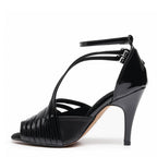 Impressions Wide Fit - Noir verni végan - Semelle en daim