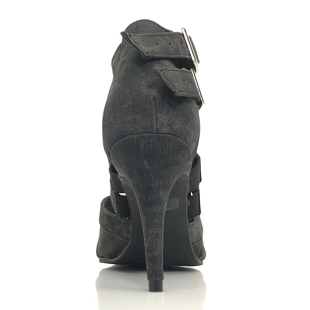 Isabel - Black Denim - Street Sole