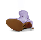 Omani Size Inclusive - Lavender Vegan Patent - Street Sole - Thigh Variant Zero