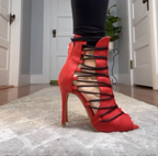 Karma - Red Vegan Leather Black Laces - Street Sole