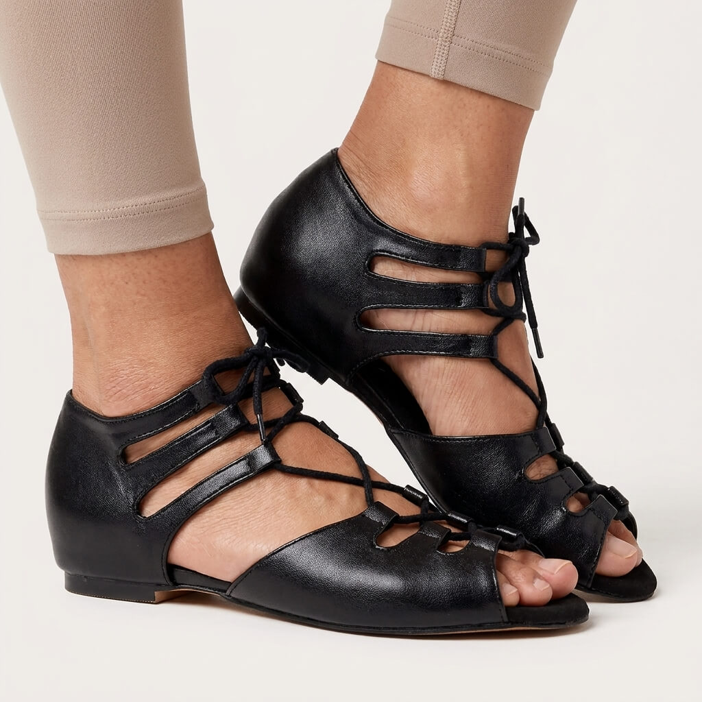 Legato - Black Vegan Leather - Street Sole