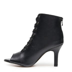 Parker Wide Fit - Black Vegan Leather - Street Sole