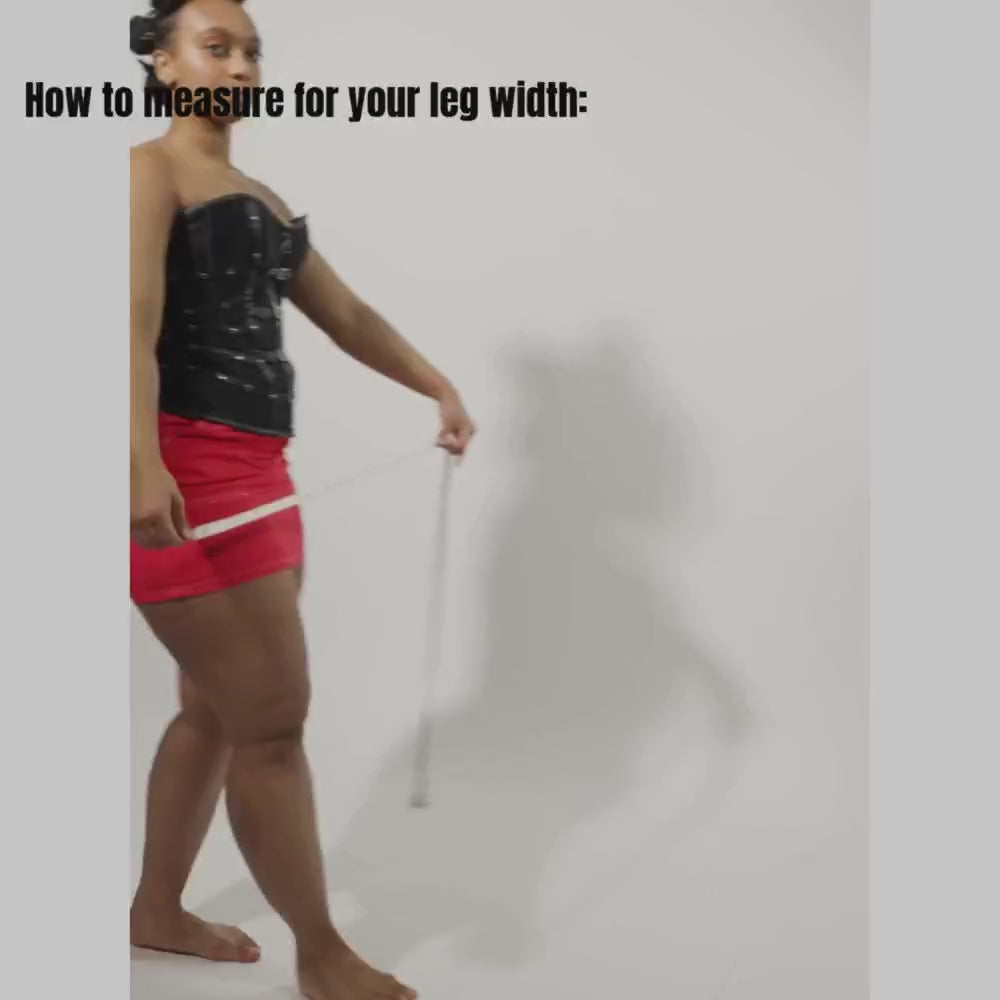 Omani Size Inclusive - Pink Vegan Patent - Street Sole - Thigh Variant Three