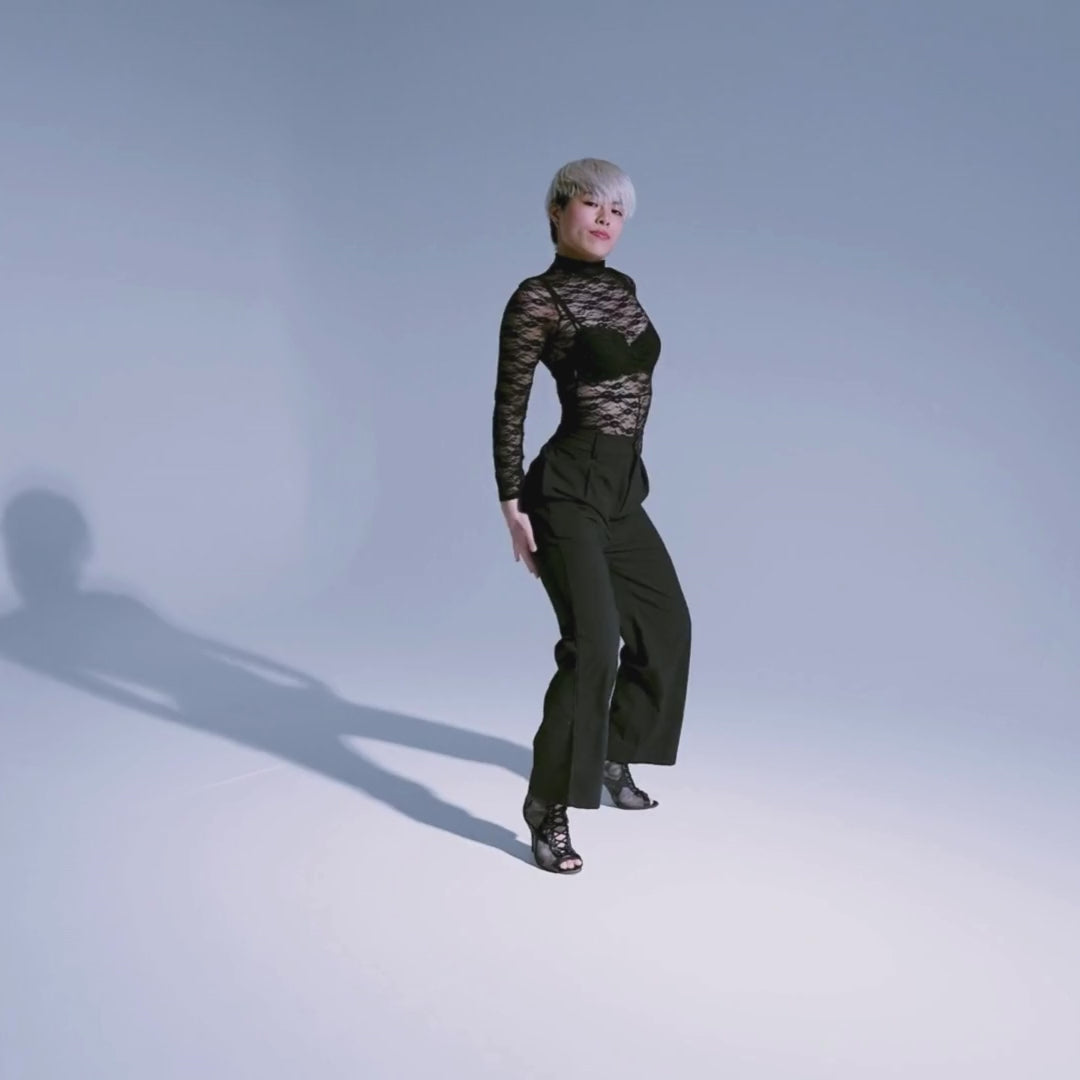 Xiomara - Black Vegan Leather - Street Sole