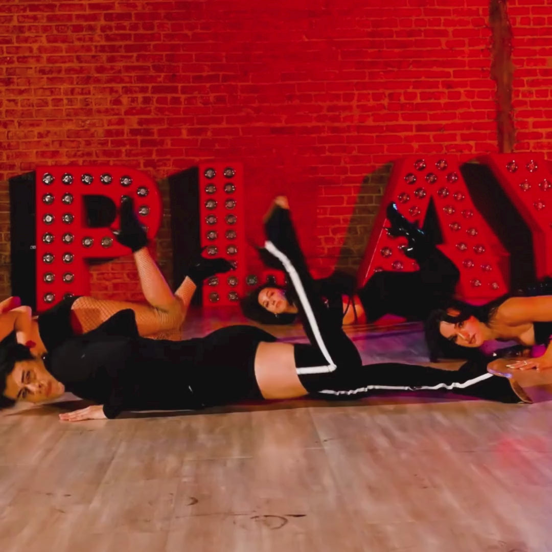 Speechless Thigh High - Black Vegan Stretch Suede - Street Sole