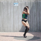 Leilani - Black Lycra - Street Sole