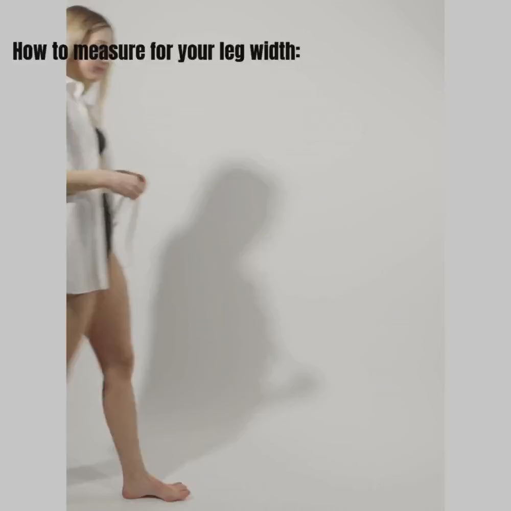 Skye Size Inclusive - Red Lycra - Street Sole - Thigh Variant One