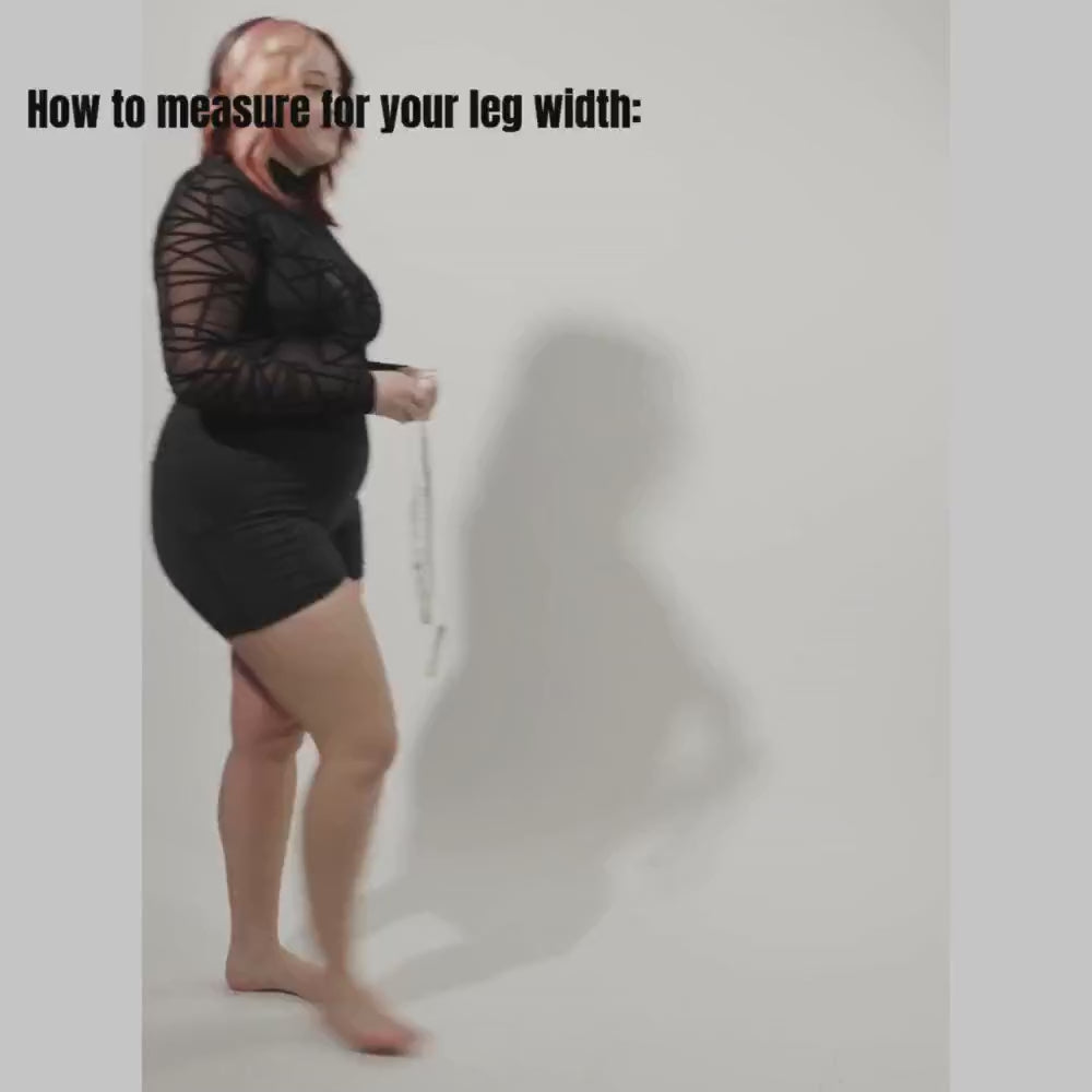 Omani Size Inclusive - Pink Vegan Patent - Street Sole - Thigh Variant Two