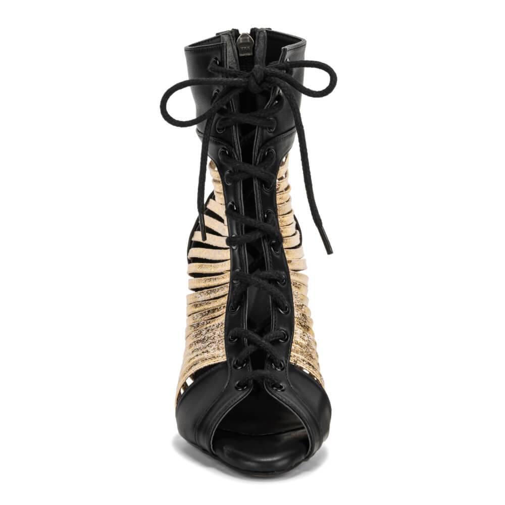 Quinn - Black Vegan Leather - Street Sole