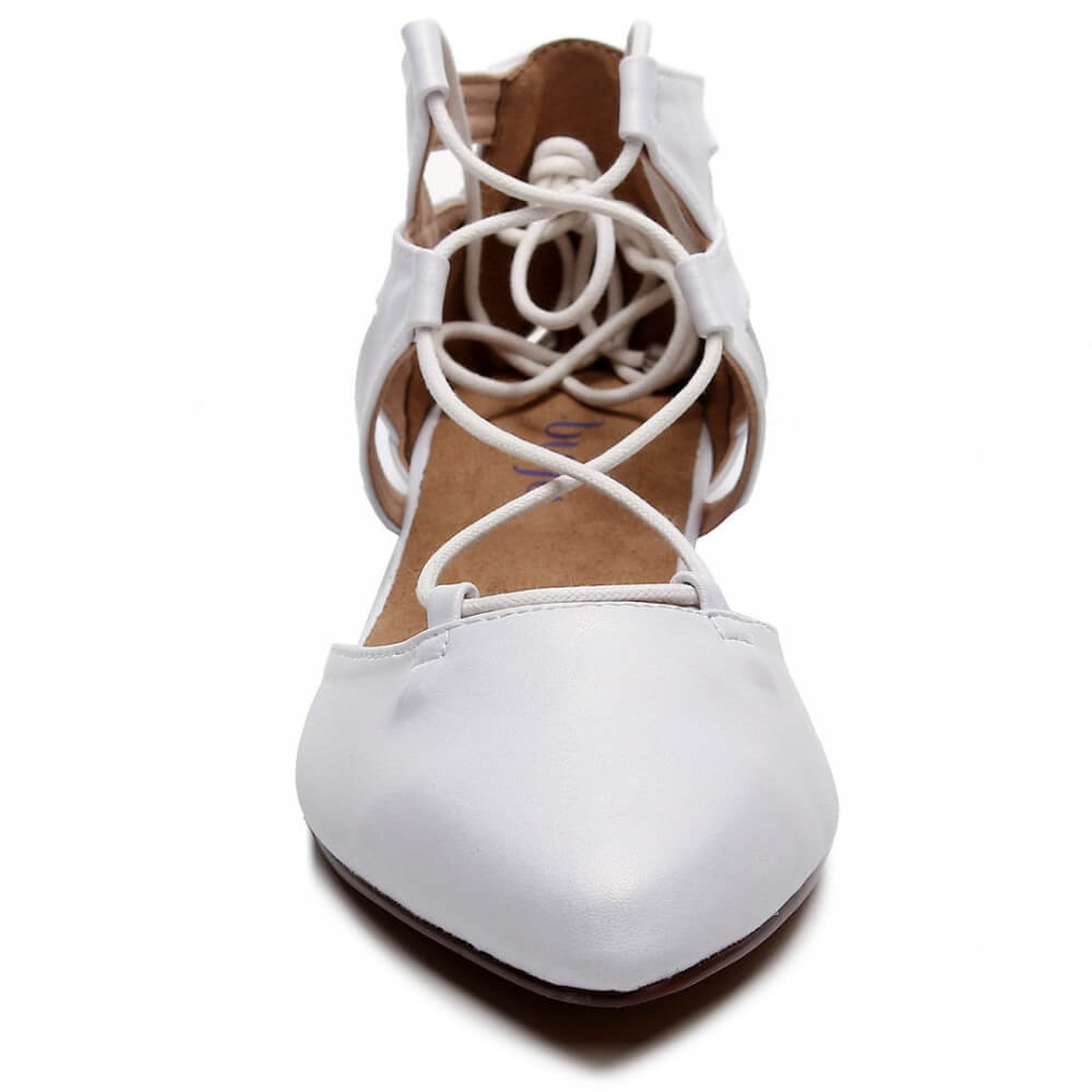 Rosalina - White Vegan Leather - Street Sole