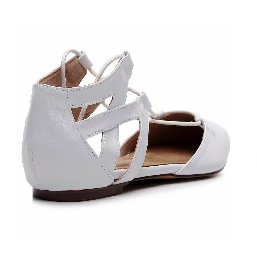 Rosalina - White Vegan Leather - Street Sole