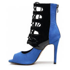 Ryann - Blue Vegan and Black Patent - Street Sole
