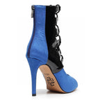 Ryann - Blue Vegan and Black Patent - Street Sole