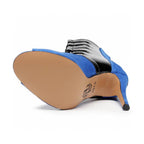 Ryann - Blue Vegan and Black Patent - Street Sole