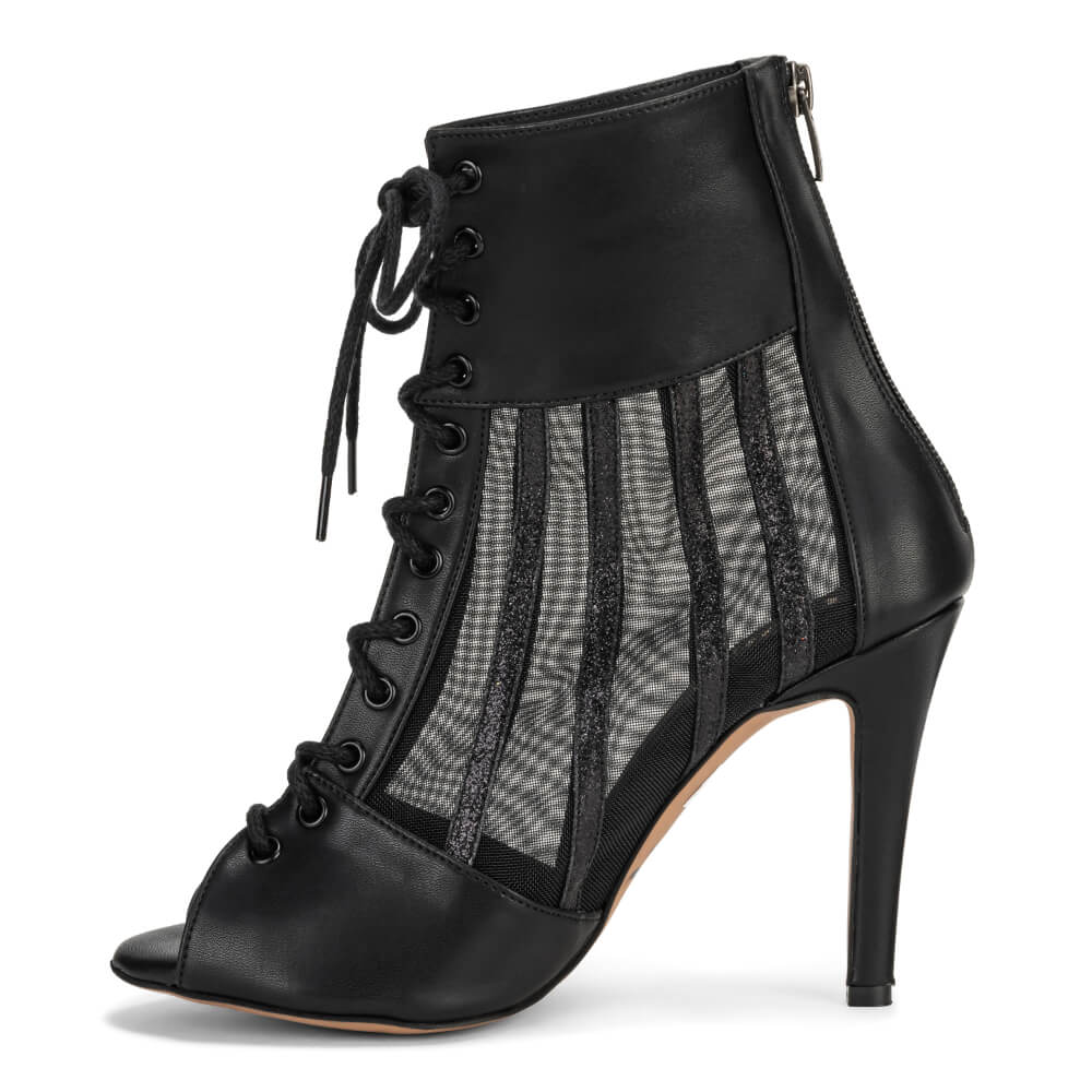 Showtime - Black Vegan Leather - Street Sole