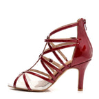Skylar - Burgundy Vegan Patent - Street Sole