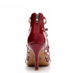 Skylar - Burgundy Vegan Patent - Street Sole