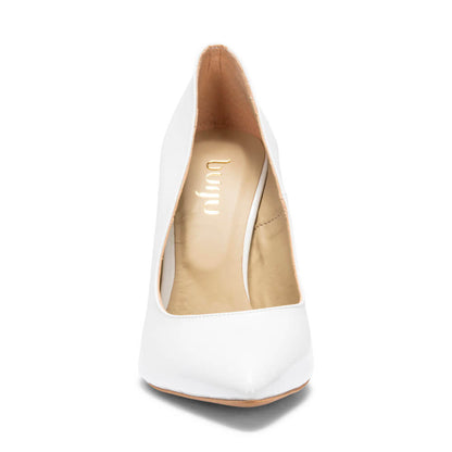 Sybil - White Vegan Leather - Street Sole