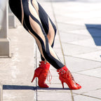 Sous influence - Cuir végétalien rouge - Semelle Street