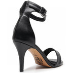 Zoé - Cuir végan noir - Semelle en caoutchouc